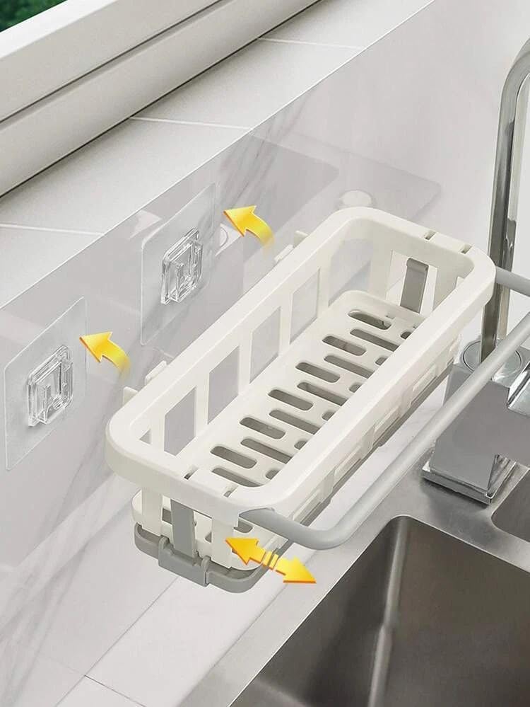 Wall Mount Kitchen Sink Organizer with Towel Rack