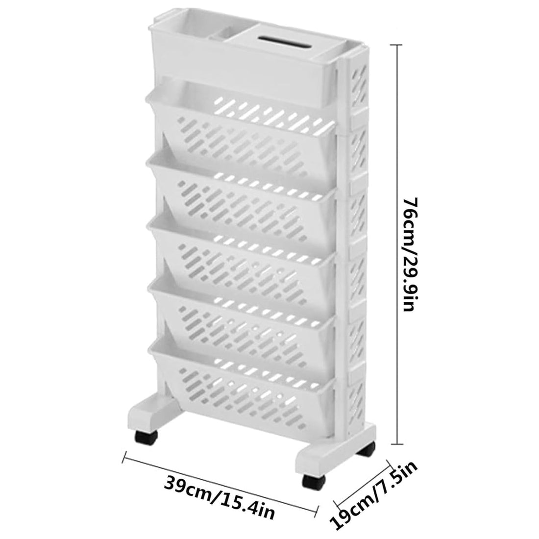 Rotatable Trolley for Storage - 5 Layer