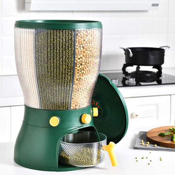 Rotating Food Storage Rice Dispenser