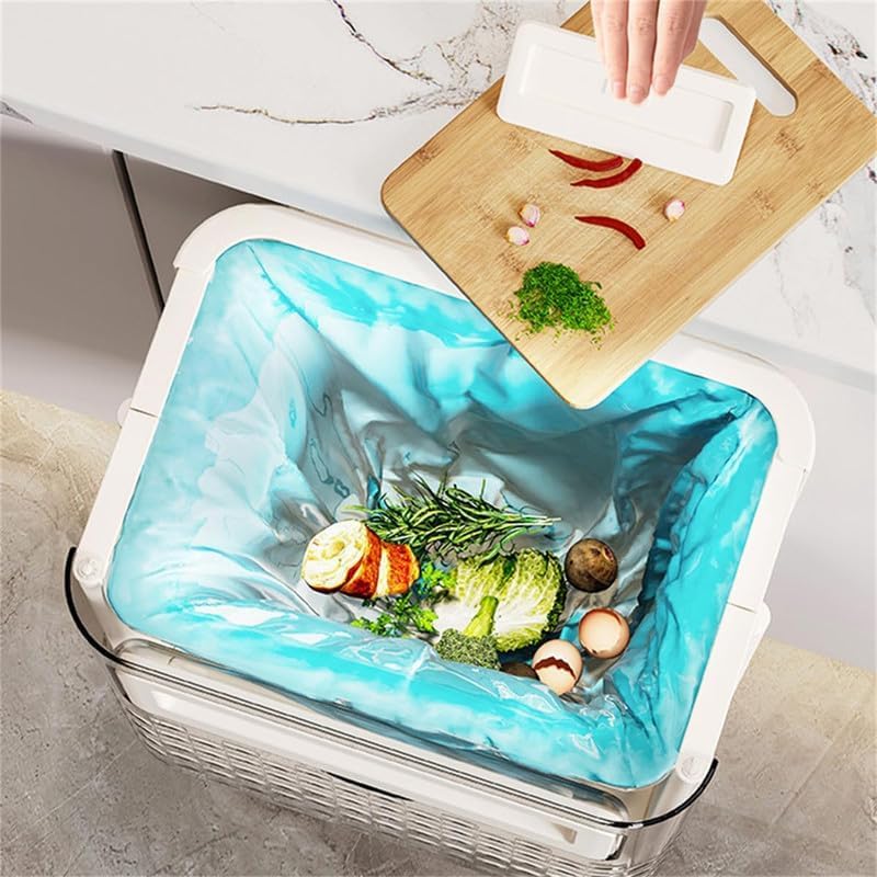 Wall Mount Foldable Dustbin for Kitchen & Bathroom
