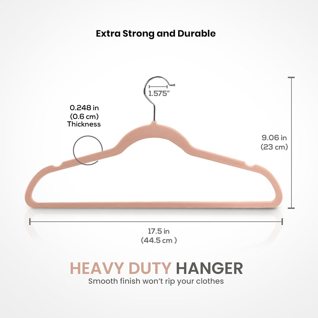 Velvet Hangers for Clothes – Pink