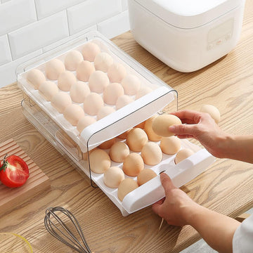 2 Layer Egg Holder Storage Box