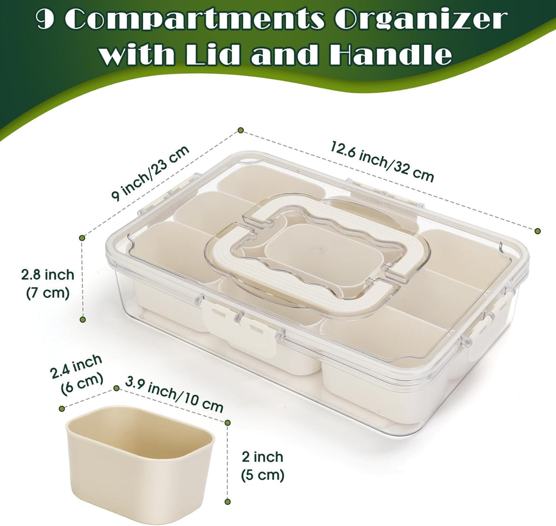 9 Compartment Airtight Storage Containers
