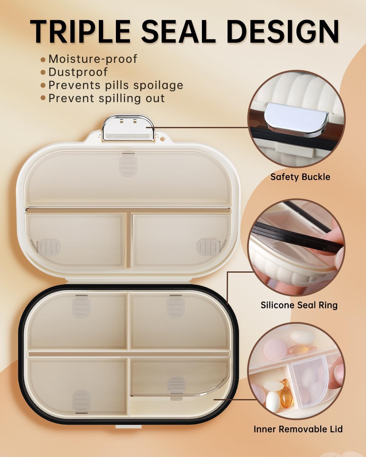 Travel Pill Organizer 7 day Pocket Pharmacy