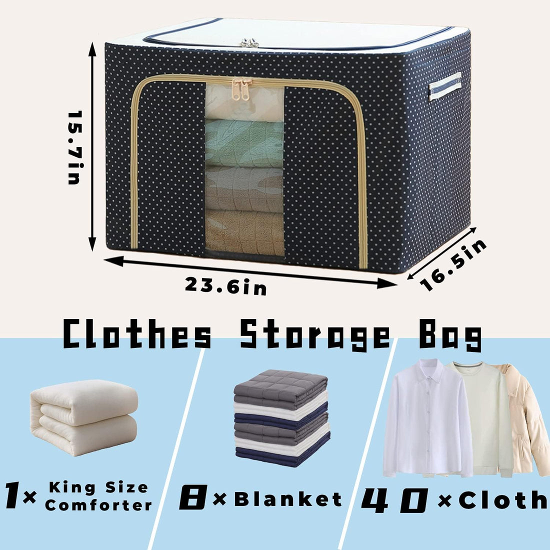 100L Clothes Organizer for Wardrobe