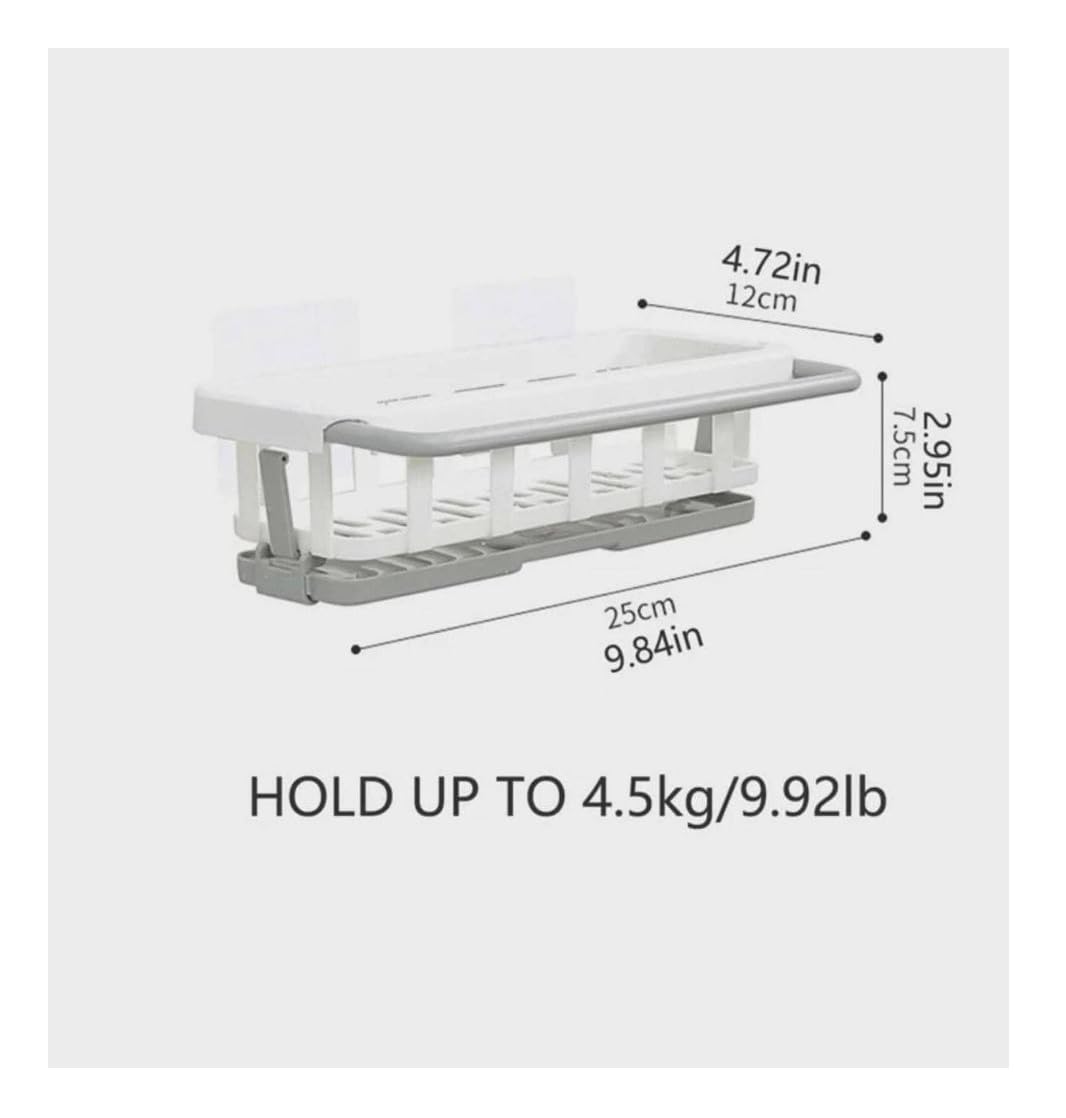 Wall Mount Kitchen Sink Organizer with Towel Rack