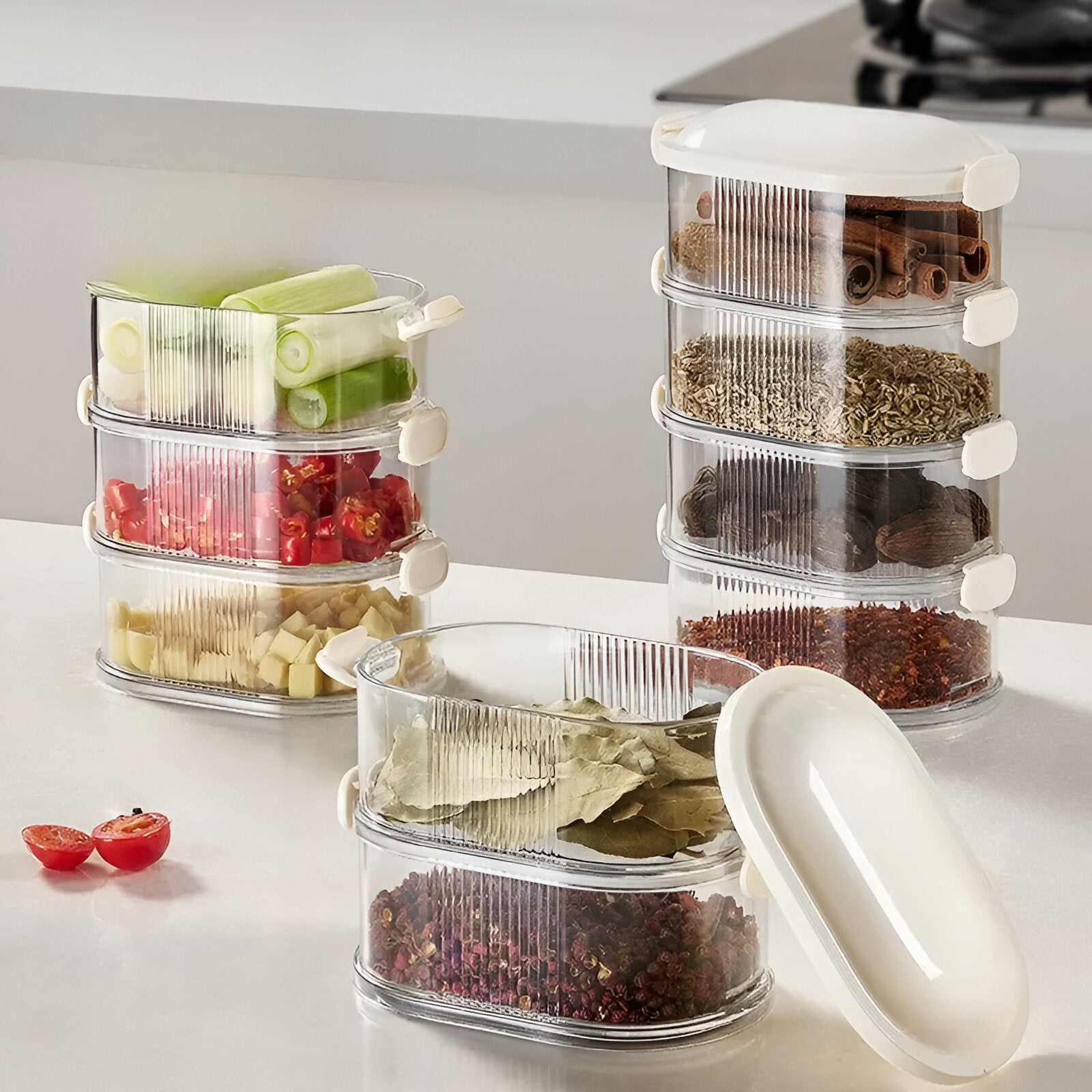 4 Layer Storage Containers With Lid