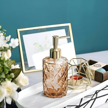 Glass Soap Dispenser Bottle with Pump - 400ml