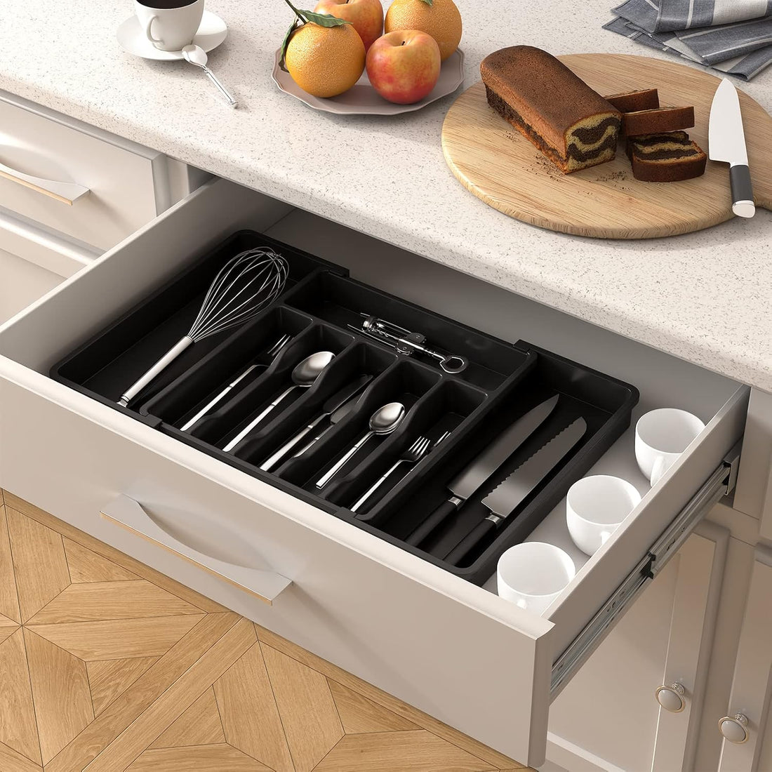 Expandable Utensil Organizer for Kitchen Drawers