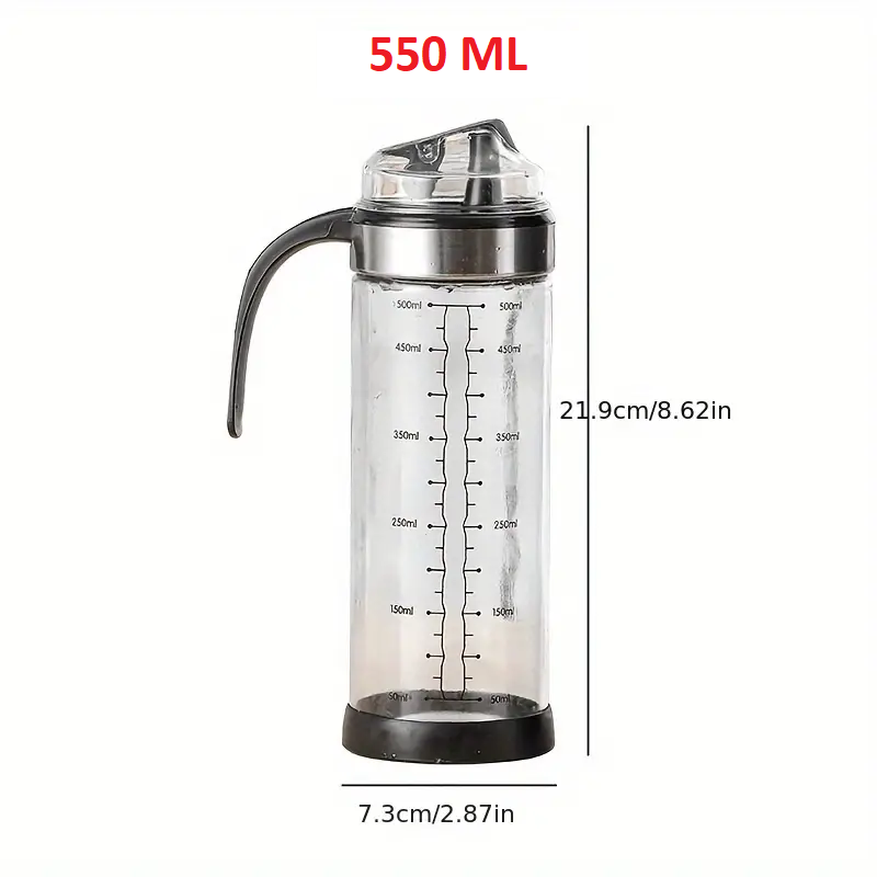 Oil Dispenser Bottle with Handle Auto Flip - 550ml