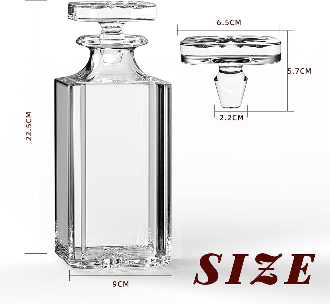 Whiskey Decanter with Stopper - 780 ml