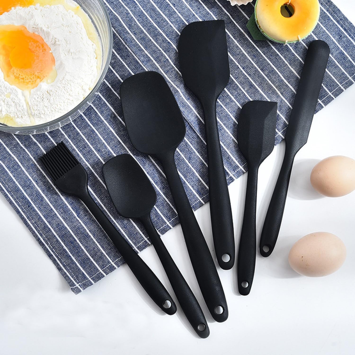 6 Piece Silicone Spatula Cooking Utensil Set