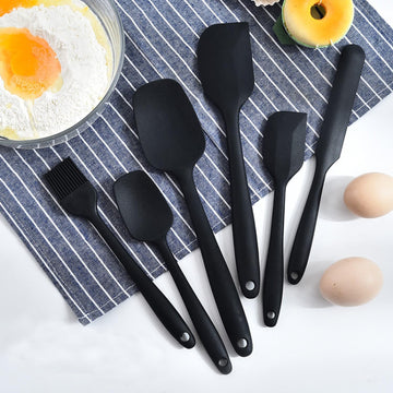 6 Piece Silicone Spatula Cooking Utensil Set