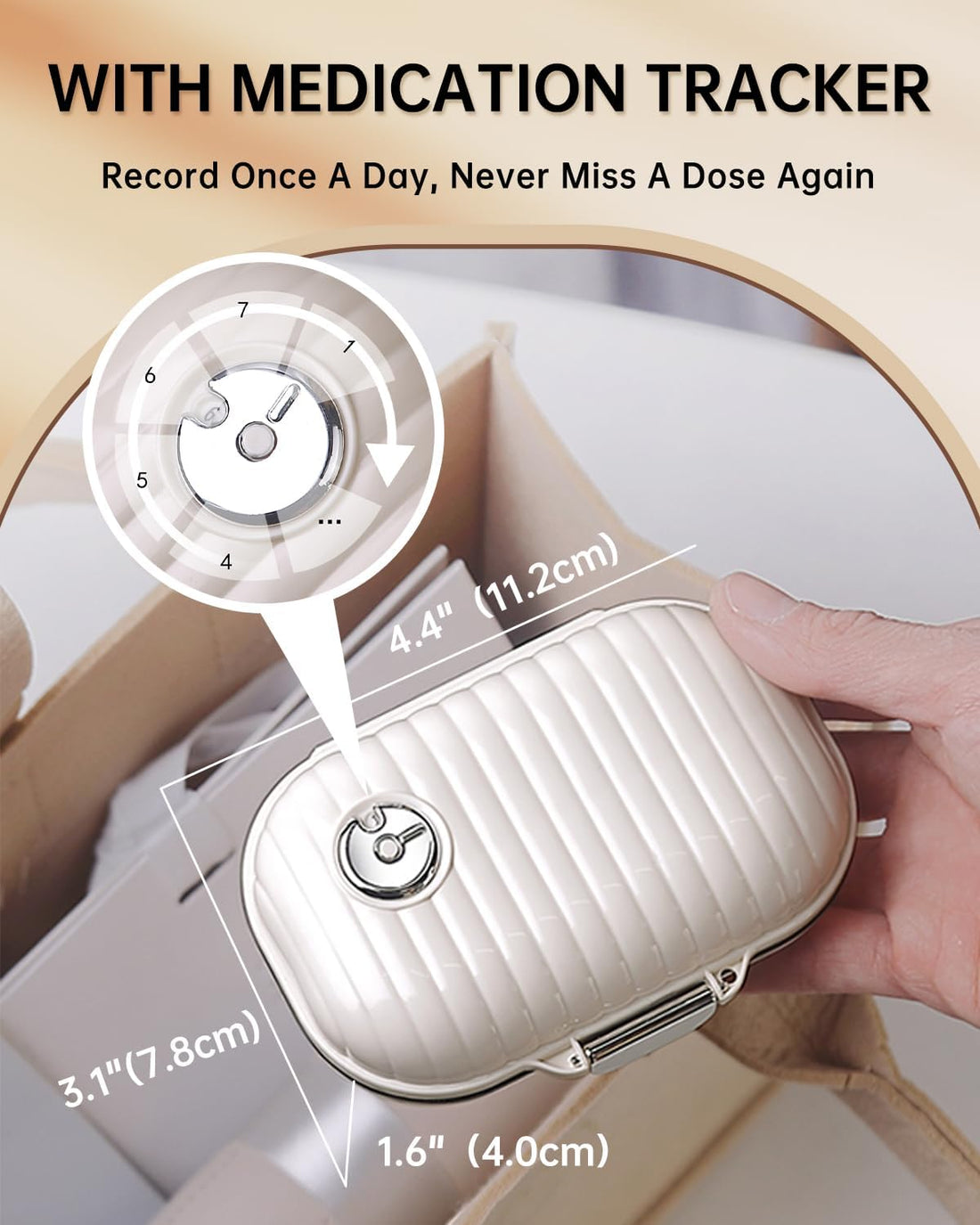 Travel Pill Organizer 7 day Pocket Pharmacy