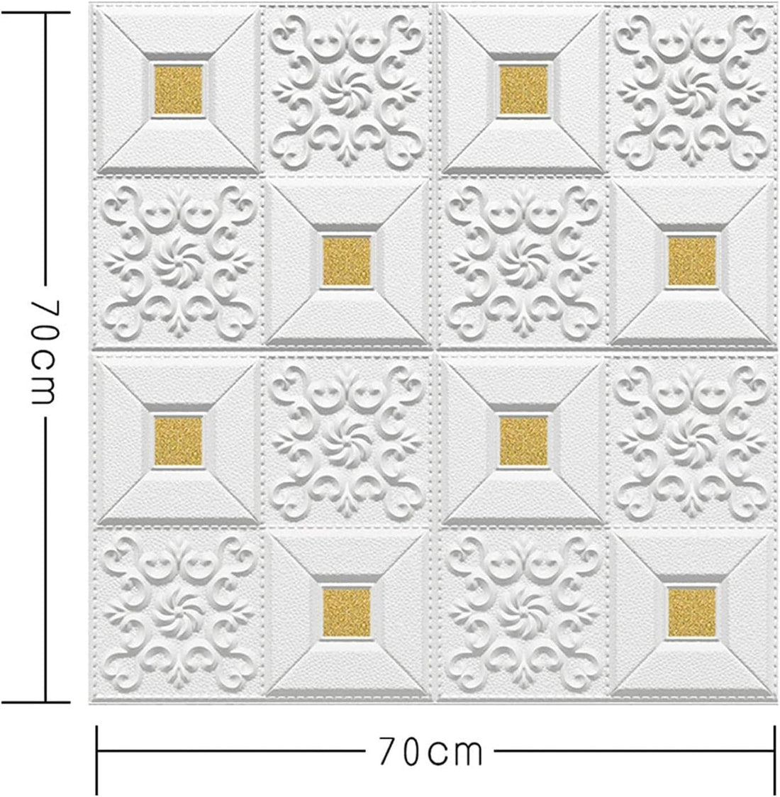 Wallpaper for Walls 3D Self Adhesive - Gold Dot