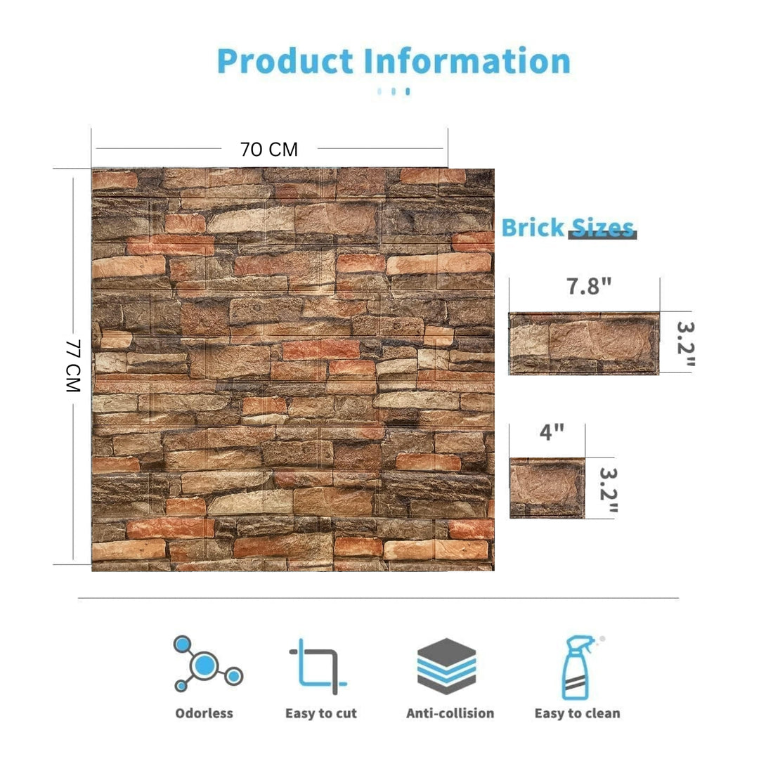 Wallpaper for Walls 3D Self Adhesive Wall Stickers