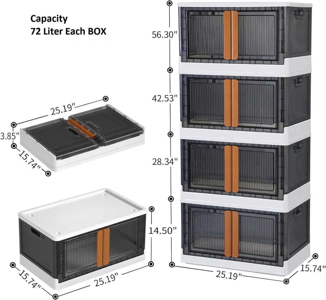 Foldable Plastic Cupboard for Storage